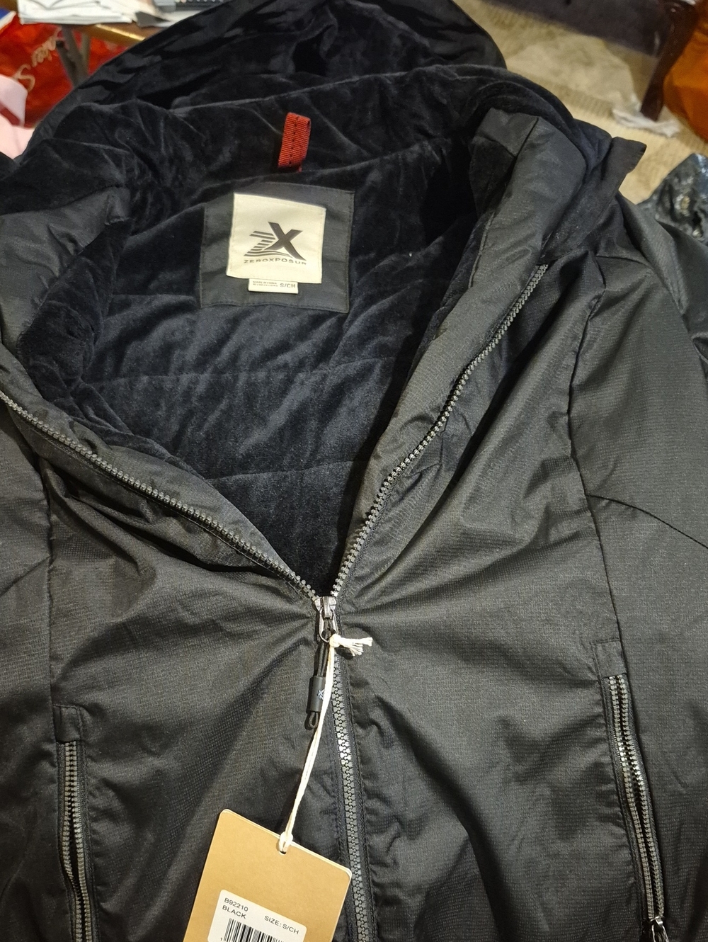 NEW--ZeroXposur Kid's Black Hooded Quilted Puffer Jacket